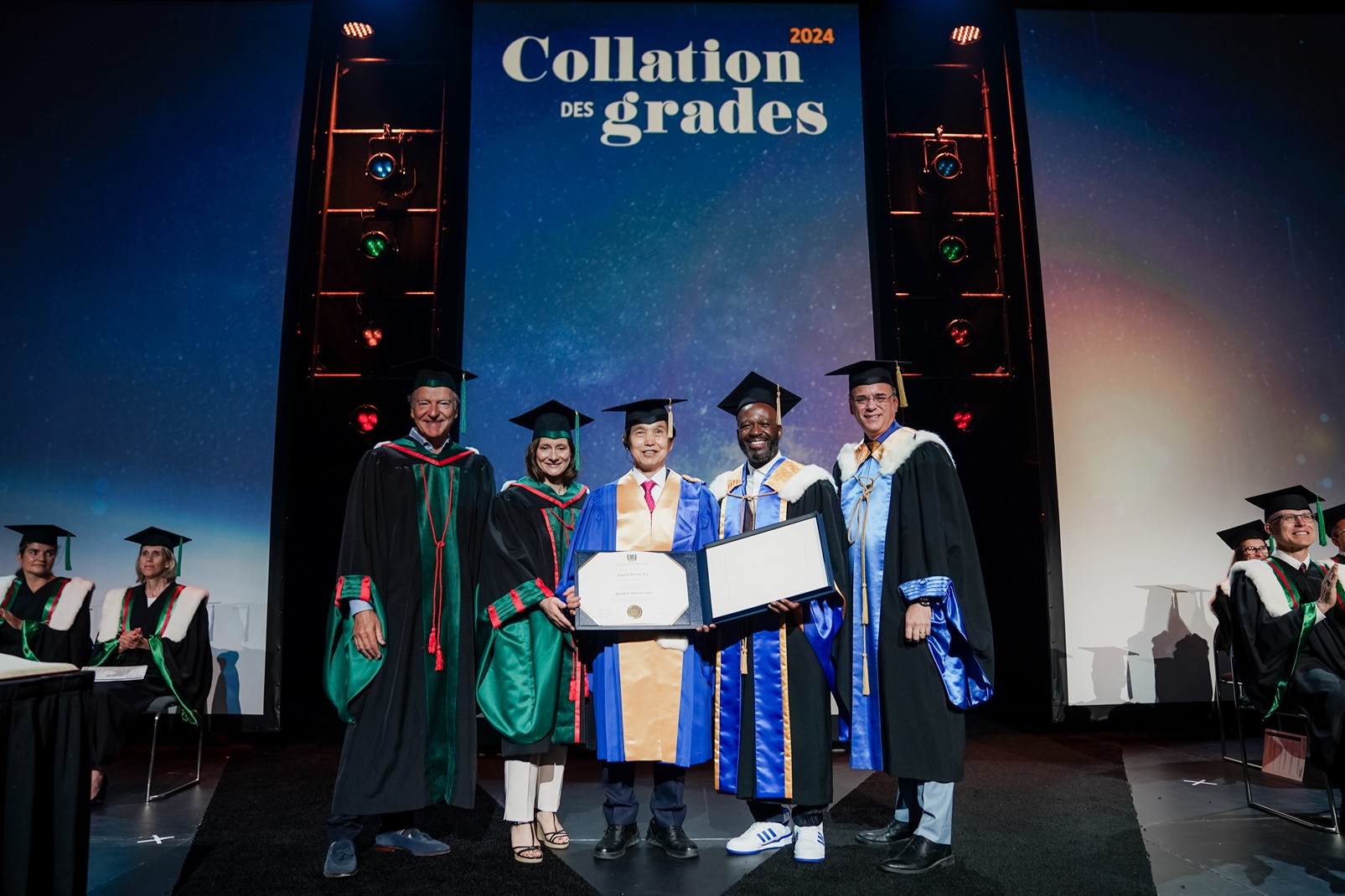 KAIST President Kwang-Hyung Lee receives honorary doctorate from Université de Montréal 이미지